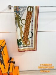 에르메스 Hermès 모던 클래식 패턴 빈티지 캐주얼 스카프 140*140cm