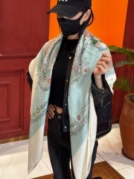 에르메스 Hermès 모던 클래식 패턴 빈티지 캐주얼 스카프 140*140cm