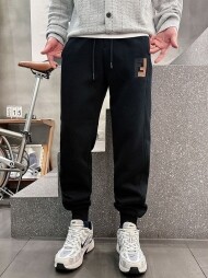 펜디 FENDI 편안 와이드 심플 남녀 캐주얼 팬츠