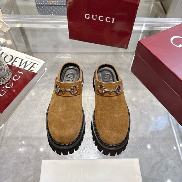위핑,구찌 GUCCI Horsebit 모던 캐주얼 여성 세미 샌들