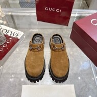 구찌 GUCCI Horsebit 모던 캐주얼 여성 세미 샌들