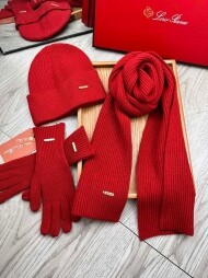 로로피아나 LORO PIANA 클래식 패션 니트 워머 장갑 가을 겨울 보온 3종 세트