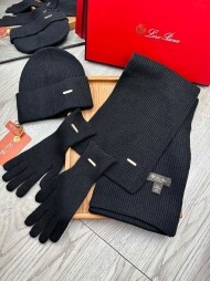 로로피아나 LORO PIANA 클래식 패션 니트 워머 장갑 가을 겨울 보온 3종 세트