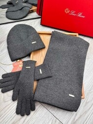 로로피아나 LORO PIANA 클래식 패션 니트 워머 장갑 가을 겨울 보온 3종 세트