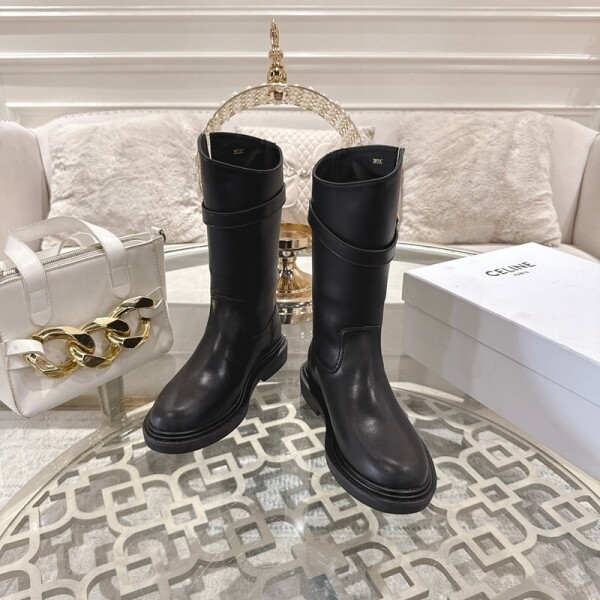 위핑,셀린느 CELINE 모던 심플 여성 라이더 부츠