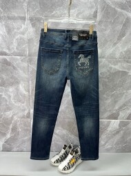 프라다 PRADA 심플 캐주얼 스판 남자 청바지