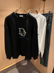 디올 DIOR 심플 컴포트 라운드 커플 긴팔 맨투맨