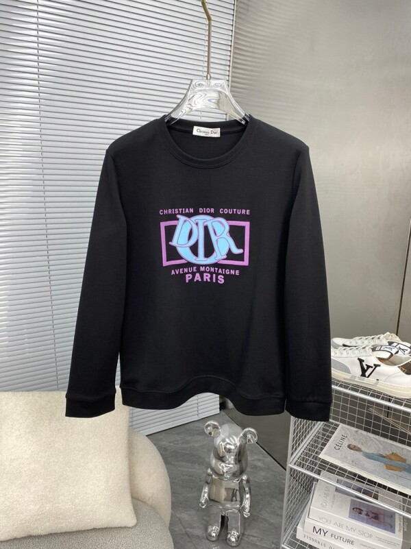 위핑,디올 DIOR 심플 컴포트 라운드 커플 긴팔 맨투맨