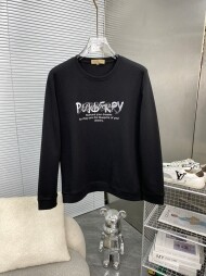 버버리 BURBERRY 영문 로고 심플 라운드 커플 긴팔 맨투맨