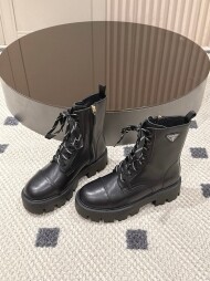 프라다 PRADA 클래식 삼각 로고 패션 부츠