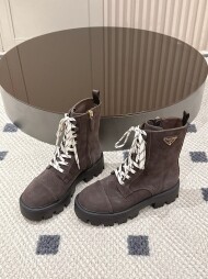 프라다 PRADA 클래식 삼각 로고 패션 부츠