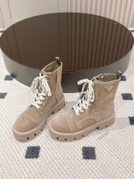 프라다 PRADA 클래식 삼각 로고 패션 부츠