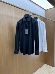 제냐 ZEGNA 심플 컴포트 캐주얼 남자 긴팔 셔츠