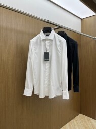 제냐 ZEGNA 심플 컴포트 캐주얼 남자 긴팔 셔츠