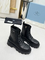 프라다 PRADA 클래식 삼각 로고 빈티지 스트랩 부츠