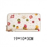 코치 오너먼트 프린트 장지갑 C7410