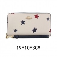 코치 스타 프린트 롱 지퍼 어라운드 지갑 C4575