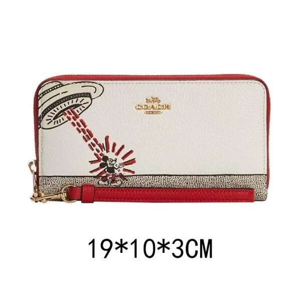 위핑,코치 디즈니 X 헤링 콜라보 장지갑 지갑 C7800