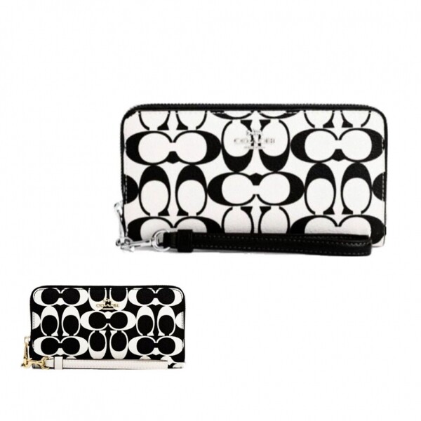 위핑,코치 시그니처 캔버스 장지갑 CP409