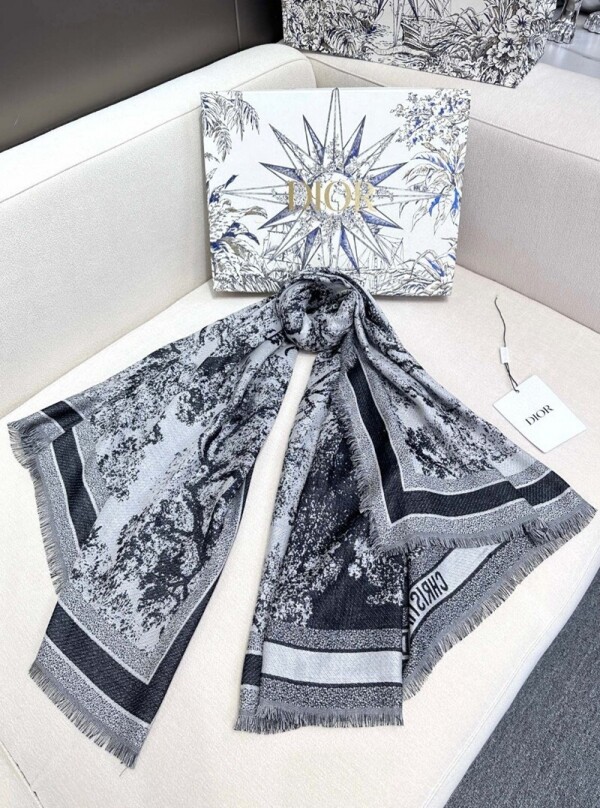 위핑,디올 DIOR 클래식 패턴 빈티지 캐주얼 스카프