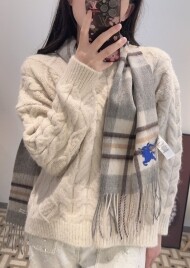 버버리 BURBERRY 클래식 패턴 빈티지 캐주얼 스카프