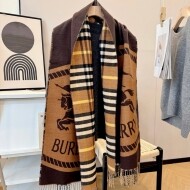 버버리 BURBERRY 로고 자카드 모던 빈티지 캐주얼 스카프