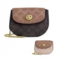 코치 여성 턴락 퀼티드 체인 카드케이스 크로스백 CZ474