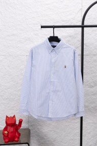 폴로 랄프로렌 POLO RALPH LAUREN 라벨 자수 클래식 캐주얼 셔츠 남녀공용