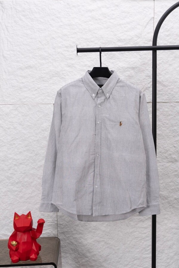 위핑,폴로 랄프로렌 POLO RALPH LAUREN 라벨 자수 클래식 캐주얼 셔츠 남녀공용