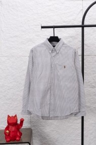 폴로 랄프로렌 POLO RALPH LAUREN 라벨 자수 클래식 캐주얼 셔츠 남녀공용