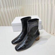 디올 DIOR 에나멜 패션 힐 여성 부츠