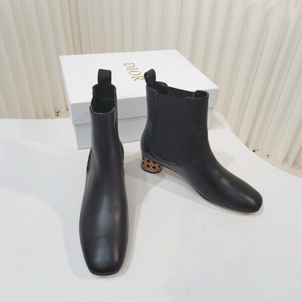 위핑,디올 DIOR 고급 모던 힐 여성 부츠