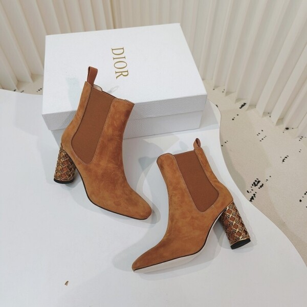 위핑,디올 DIOR 고급 모던 힐 여성 부츠