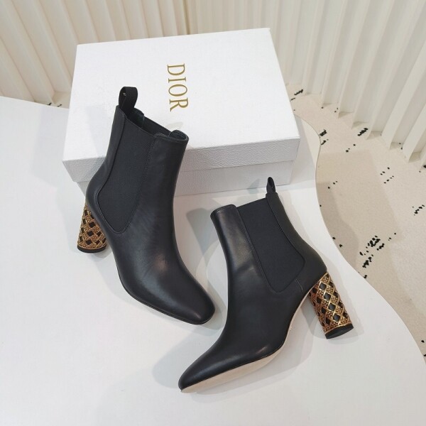 위핑,디올 DIOR 고급 모던 힐 여성 부츠