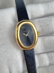 까르띠에 베누아 블랙다이얼 골드 워치 시계