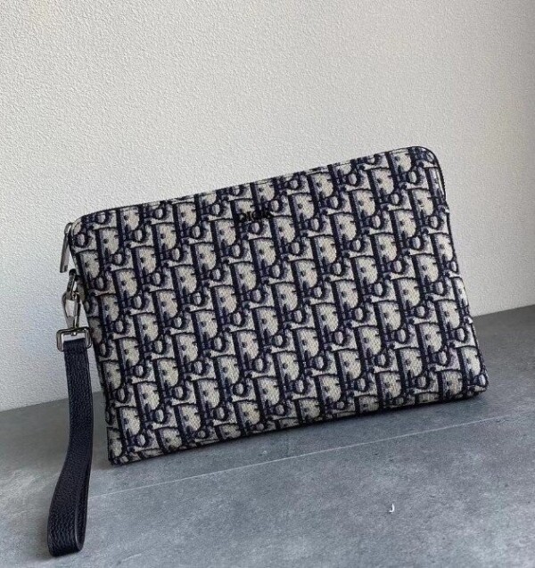 위핑,디올 오블리크 자카드 클러치백