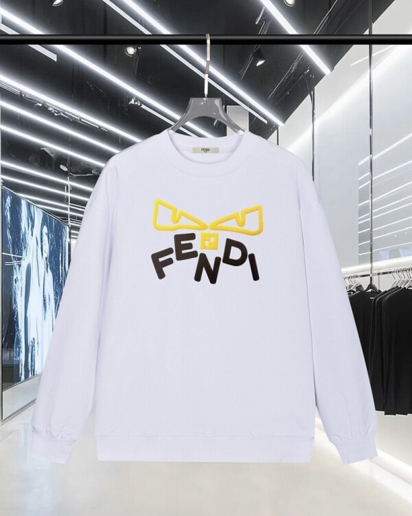 위핑,펜디 FENDI 클래식 패턴 디자인 커플 크루넥 스웨트셔츠