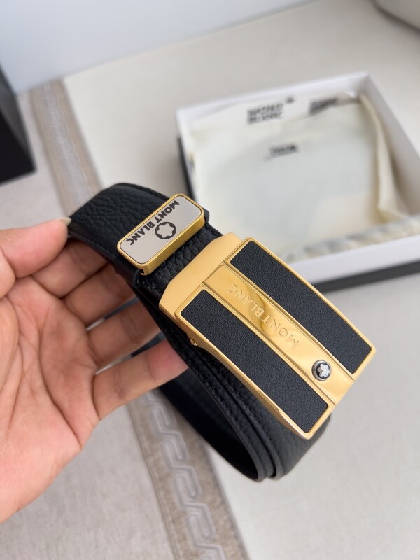 위핑,BLANC 자동벨트 은색 골드버클 너비 3.5cm