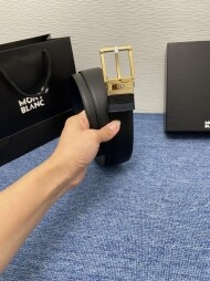 BLANC 버클 소가죽 벨트 금색 바늘귀 115032