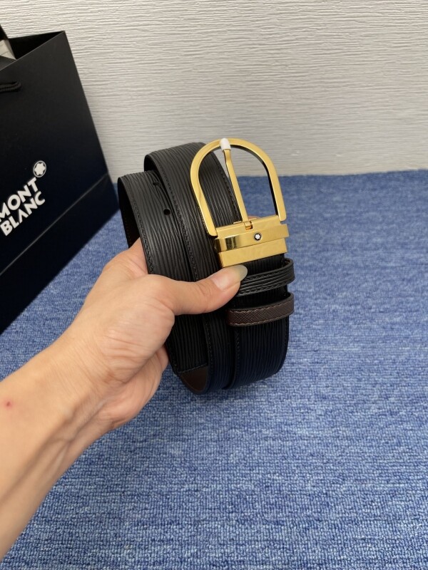 위핑,BLANC 버클 소가죽 벨트 바늘귀 121409 너비 4.0cm