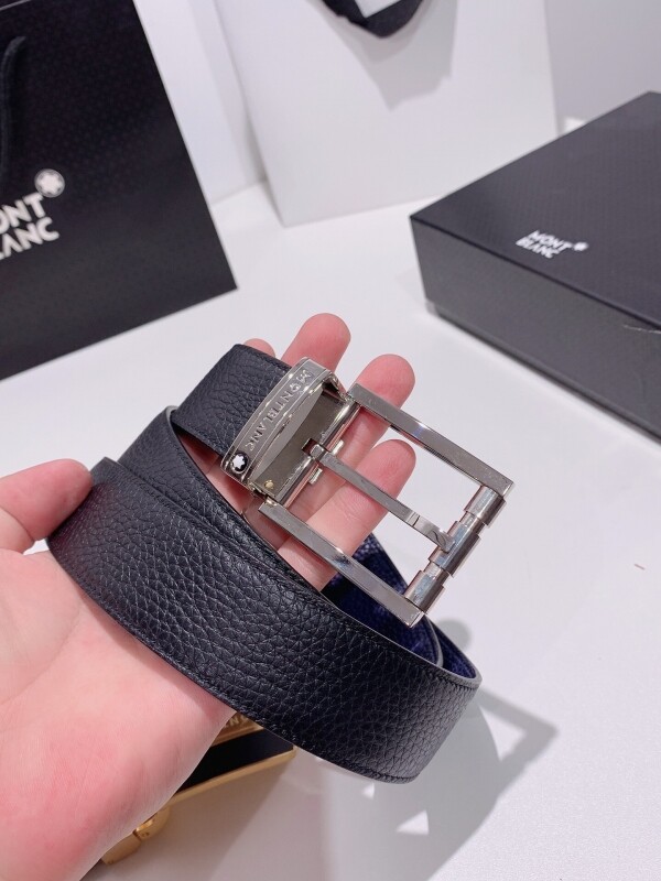 위핑,BLANC 버클 소가죽 벨트 바늘귀 너비 3.5cm