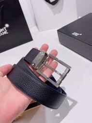 BLANC 버클 소가죽 벨트 바늘귀 너비 3.5cm