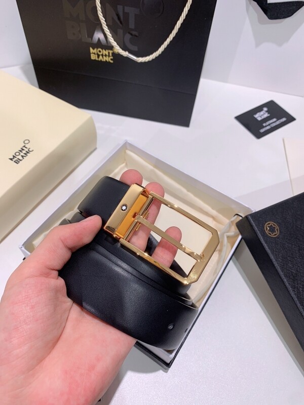 위핑,BLANC 버클 소가죽 벨트 바늘귀 너비 3.5cm