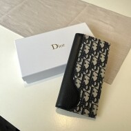 디올 오블리크 새들 장지갑