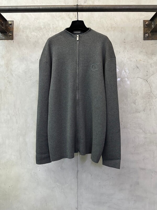 위핑,디올 DIOR CD 자수 로고 심플 커플 니트 카디건