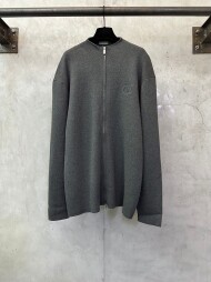 디올 DIOR CD 자수 로고 심플 커플 니트 카디건