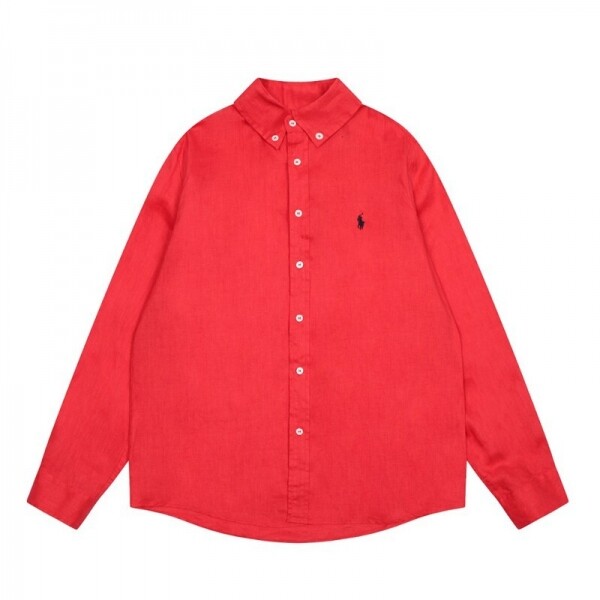 위핑,폴로 랄프로렌 POLO RALPH LAUREN 리틀 호스 리넨 베이직 커플 셔츠 긴팔