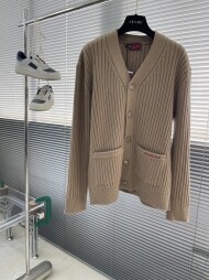 구찌 솔리드 긴팔 싱글 니트 가디건