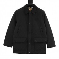 버버리 BURBERRY 음표 로고 다이아몬드 포켓 재킷 코튼 코트