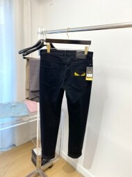 펜디 FENDI 클래식 모던 심플 캐주얼 일자 청바지